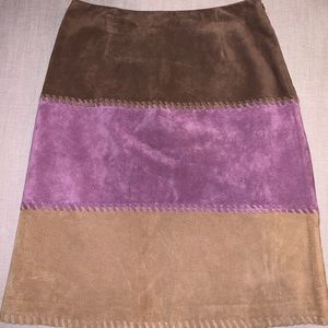 Vintage Lord & Taylor Suede Skirt